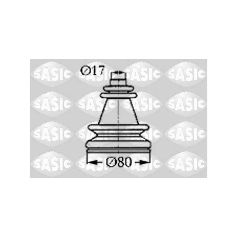 Soufflets de cardan avant SASIC 4003406