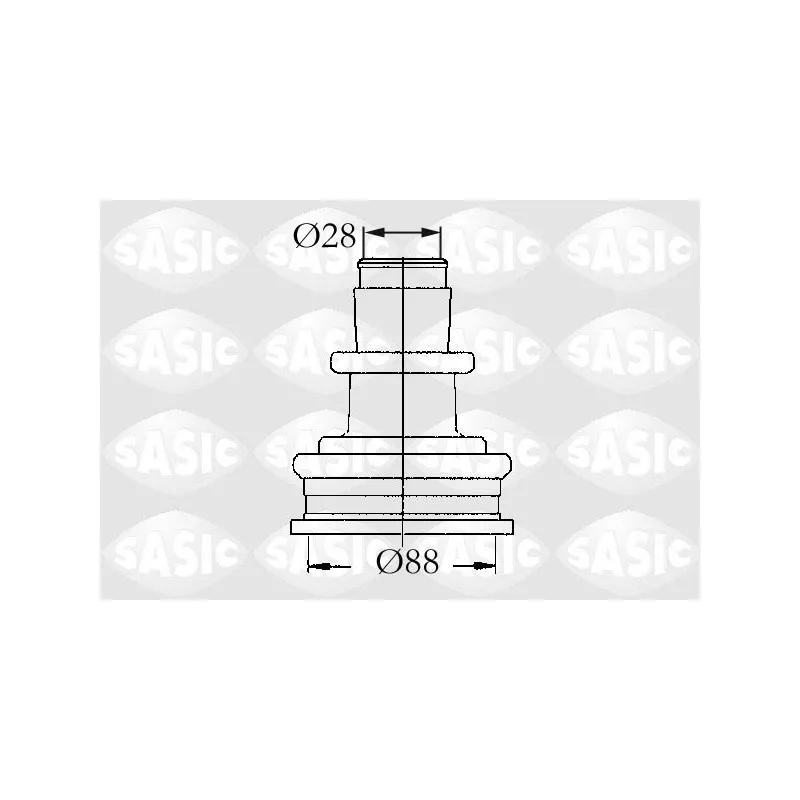 Soufflets de cardan avant SASIC 4003411
