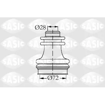Soufflets de cardan avant SASIC 4003422