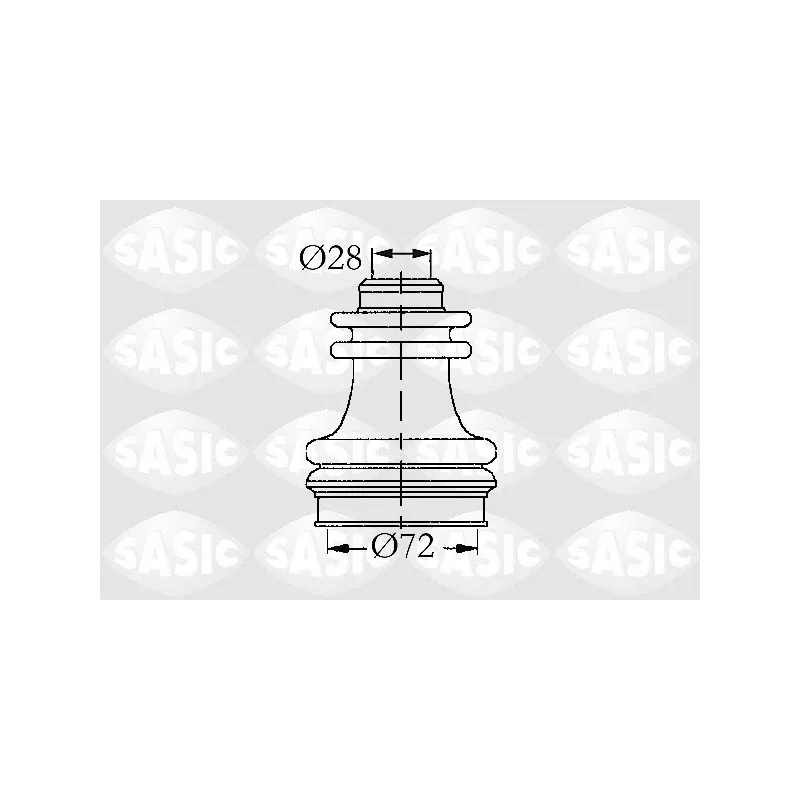 Soufflets de cardan avant SASIC 4003422