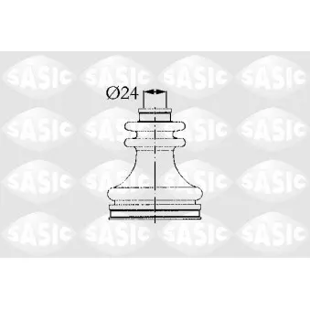 Soufflets de cardan avant SASIC 4003425