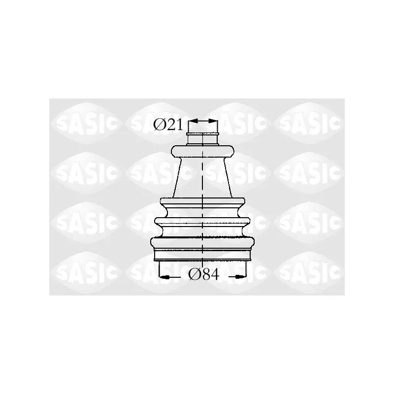 Soufflets de cardan avant SASIC 4003426