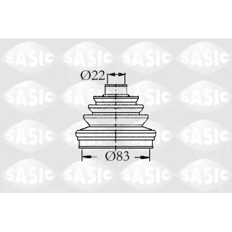 Soufflets de cardan avant SASIC 4003431