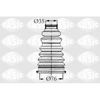 Soufflets de cardan avant SASIC 4003434