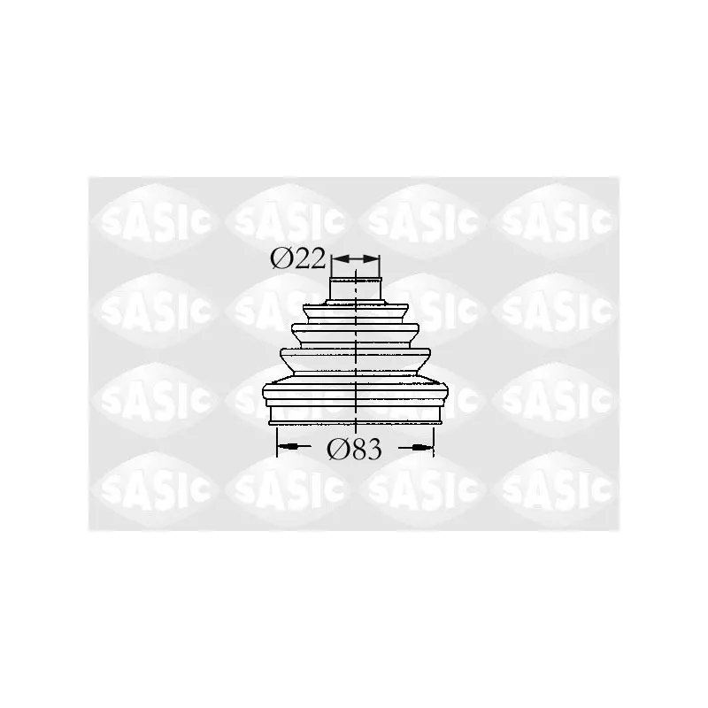 Soufflets de cardan avant SASIC 4003437