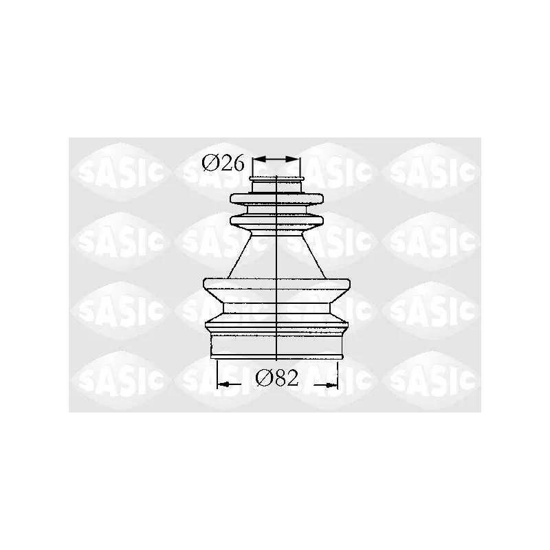 Soufflets de cardan avant SASIC 4003439