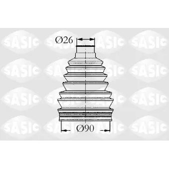 Soufflets de cardan avant SASIC 4003441
