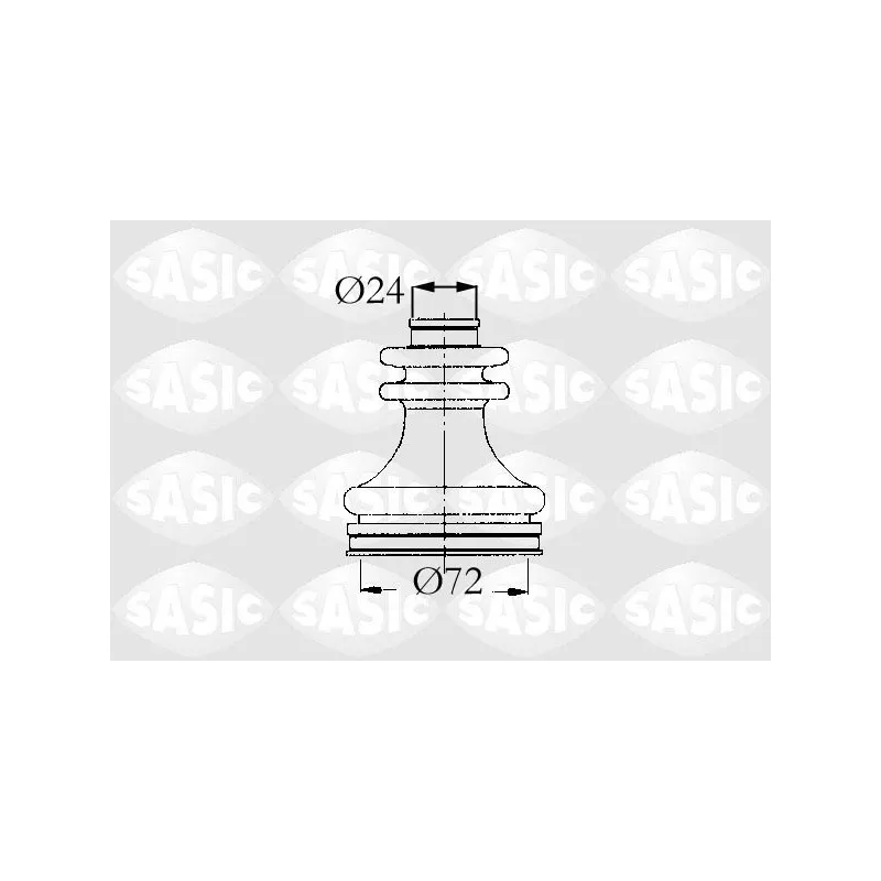 Soufflets de cardan avant SASIC 4003449