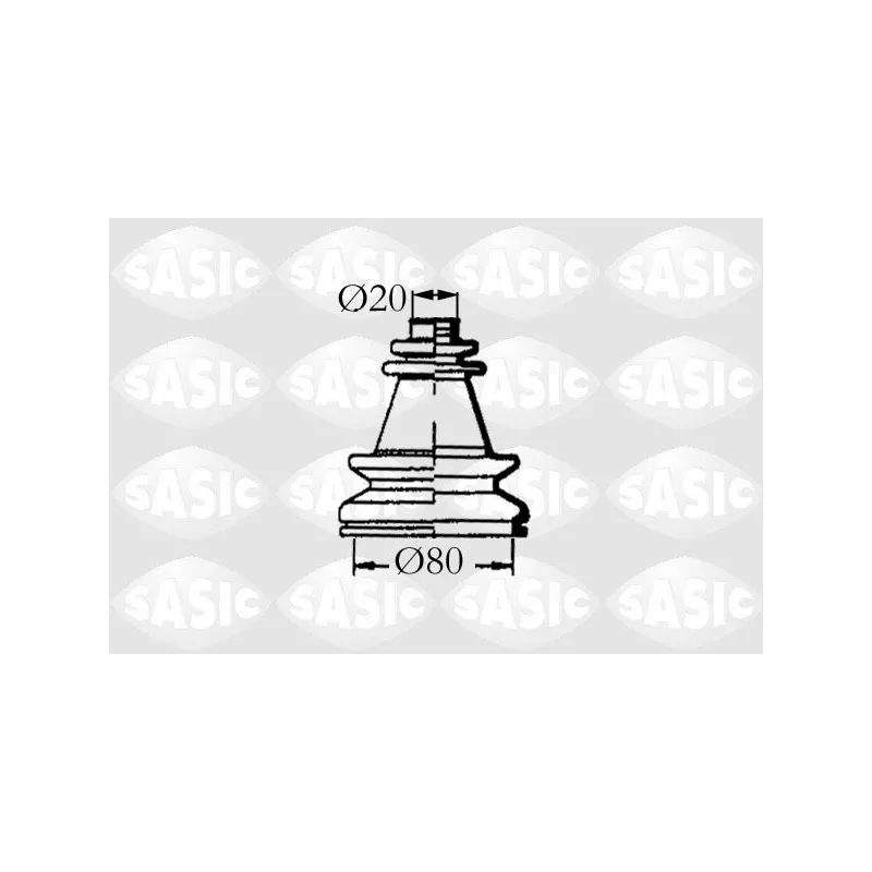 Soufflets de cardan avant SASIC 4003454