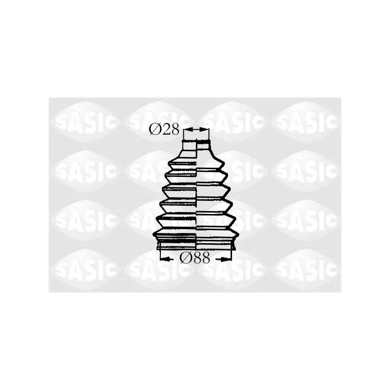 Soufflets de cardan avant SASIC 4003455