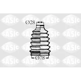 Soufflets de cardan avant SASIC 4003456