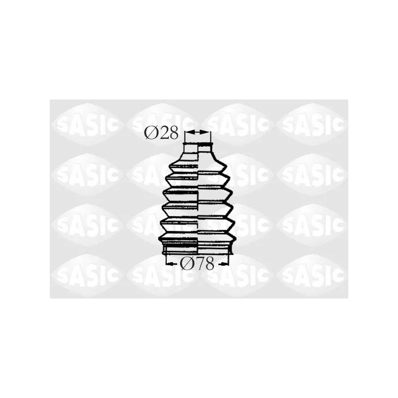 Soufflets de cardan avant SASIC 4003456