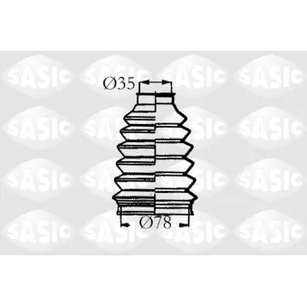 Soufflets de cardan avant SASIC 4003457