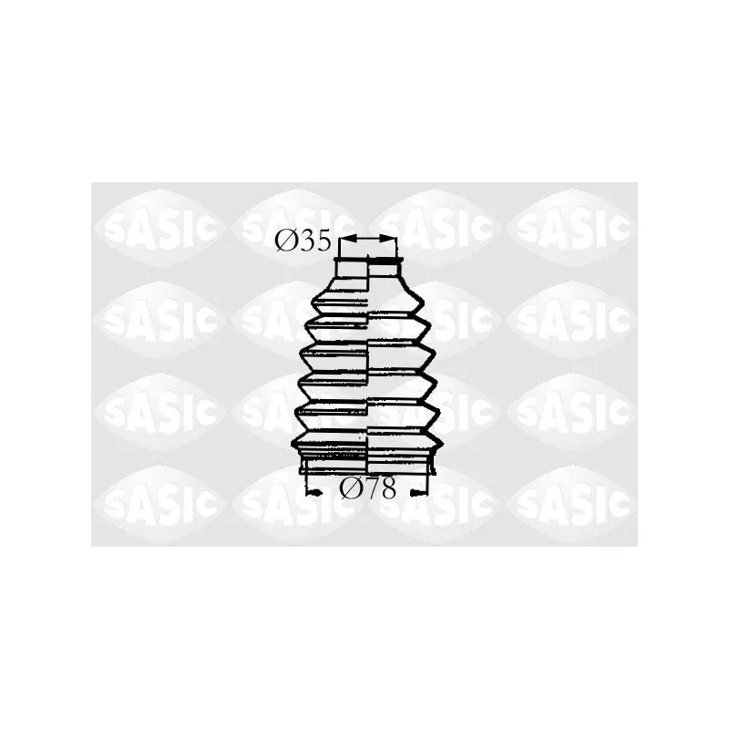 Soufflets de cardan avant SASIC 4003457