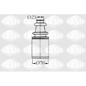 Soufflets de cardan avant SASIC 4003461