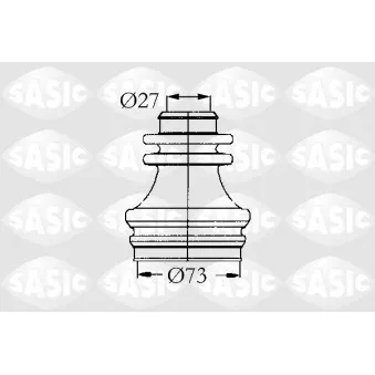 Soufflets de cardan avant SASIC 4003462