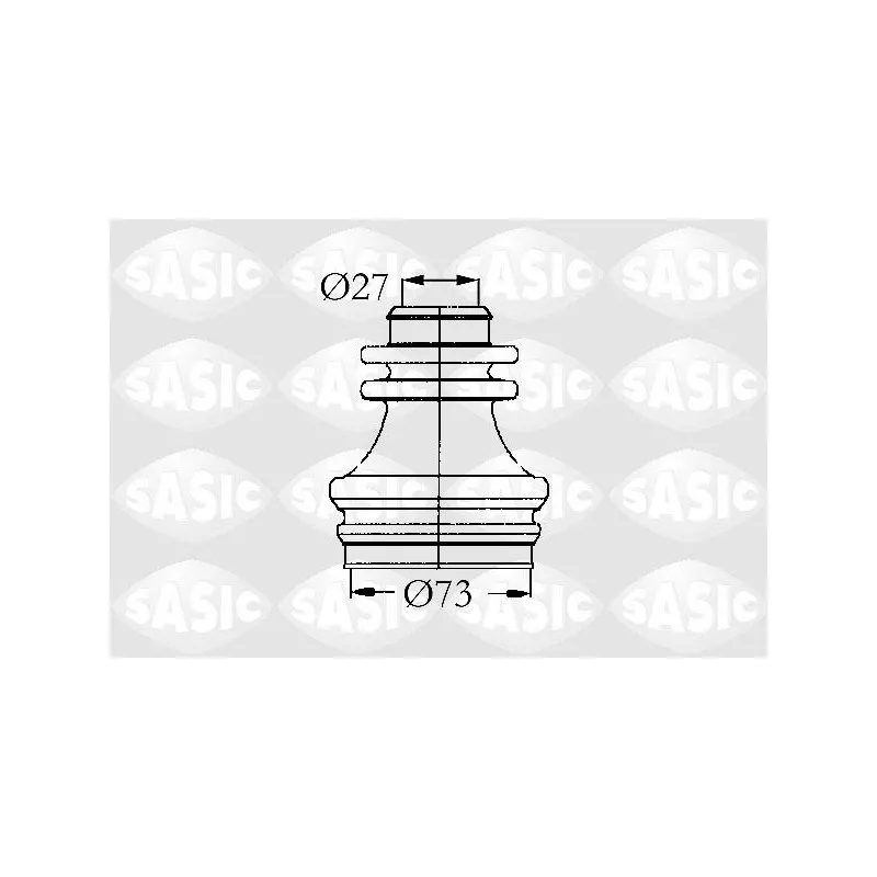 Soufflets de cardan avant SASIC 4003462