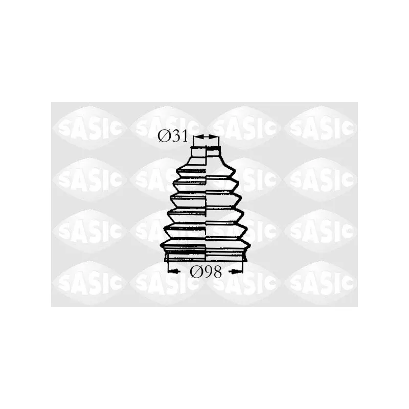 Soufflets de cardan avant SASIC 4003466