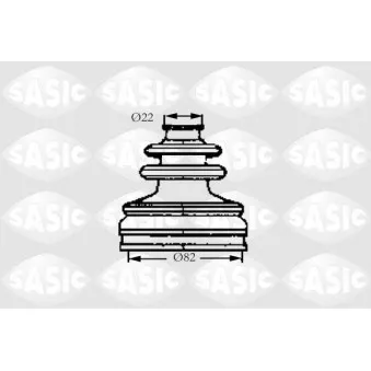 Soufflets de cardan avant SASIC 4003467