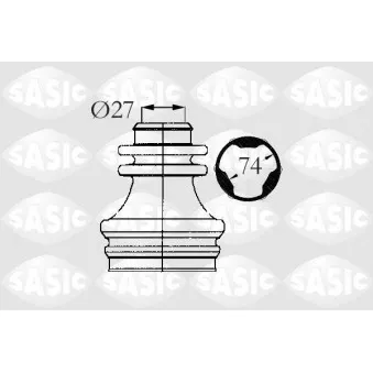Soufflets de cardan avant SASIC 4003472