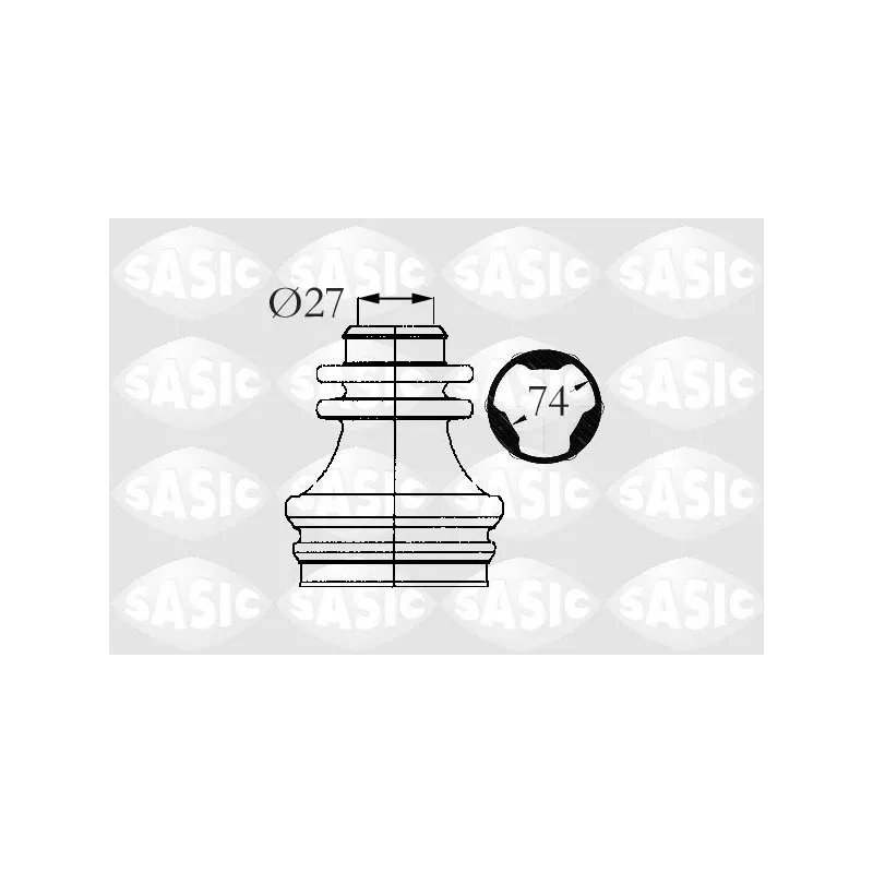Soufflets de cardan avant SASIC 4003472