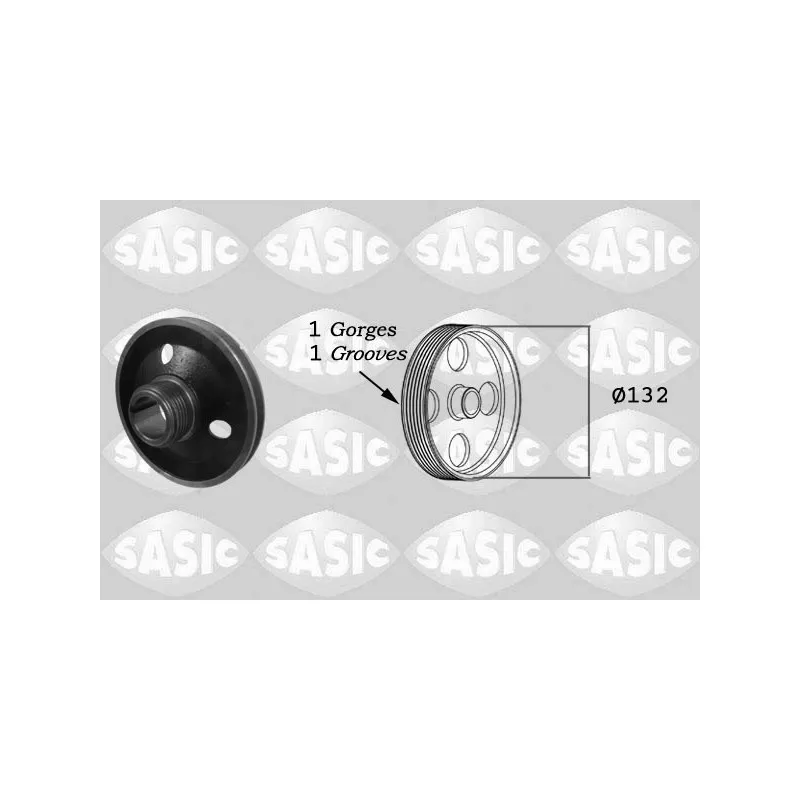 Poulie, vilebrequin SASIC 5150460