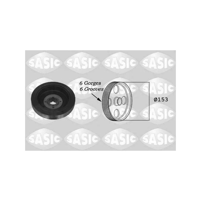 Poulie, vilebrequin SASIC 5150K40