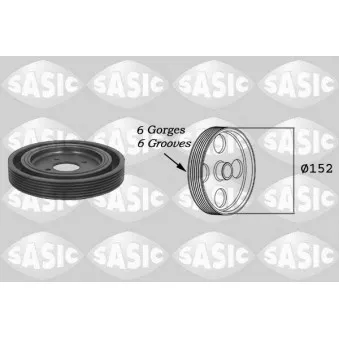 Poulie, vilebrequin SASIC 5150Q60
