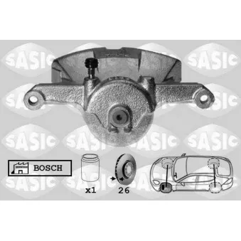 Étrier de frein avant gauche SASIC 6506180