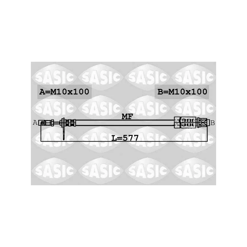 Flexible de frein avant gauche SASIC 6600005