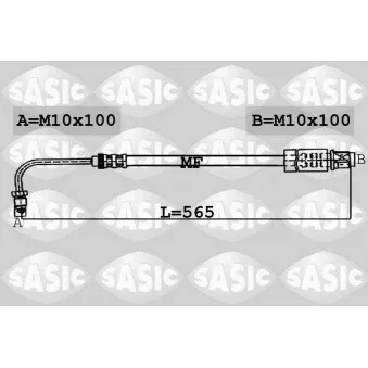 Flexible de frein avant droit SASIC 6600006