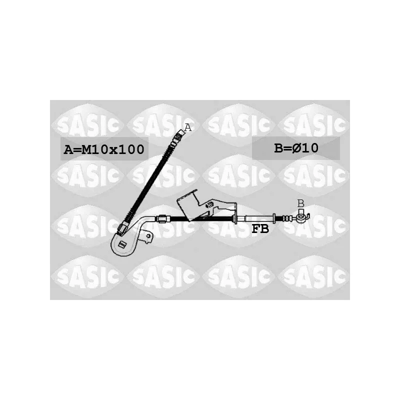 Flexible de frein avant gauche SASIC 6600029