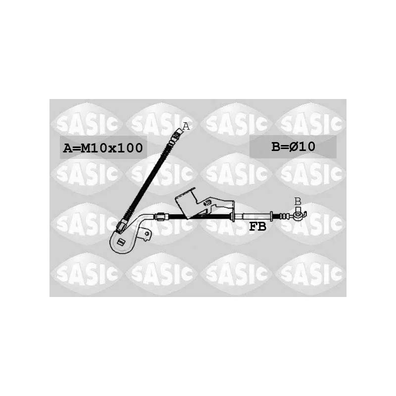 Flexible de frein avant droit SASIC 6600030