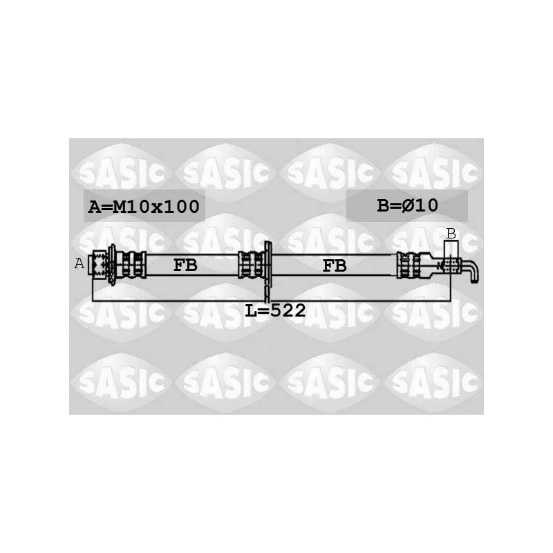 Flexible de frein avant droit SASIC 6600036
