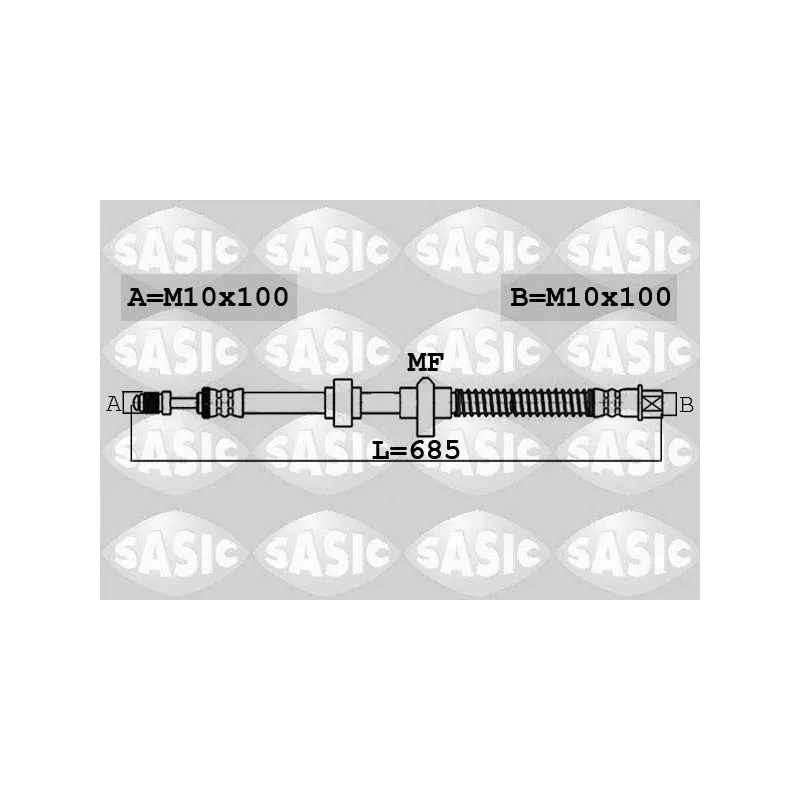 Flexible de frein arrière droit SASIC 6600057