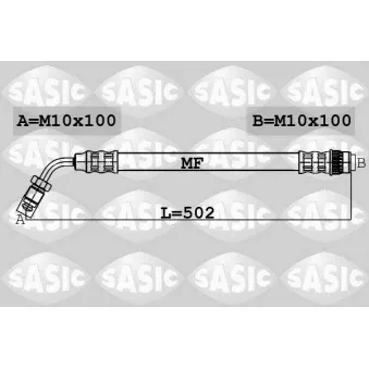 Flexible de frein SASIC 6604017