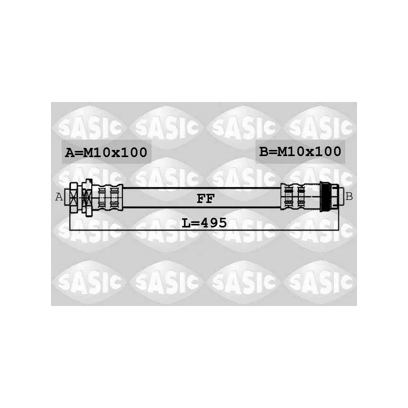 Flexible de frein arrière droit SASIC 6604030