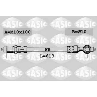 Flexible de frein avant gauche SASIC 6606041