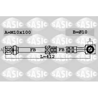 Flexible de frein SASIC 6606043