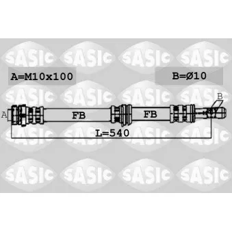 Flexible de frein SASIC 6606061