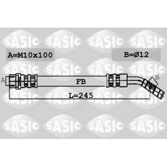 Flexible de frein SASIC 6606062