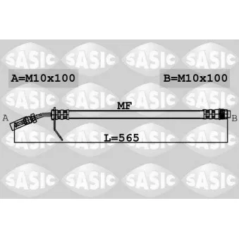 Flexible de frein SASIC 6606074