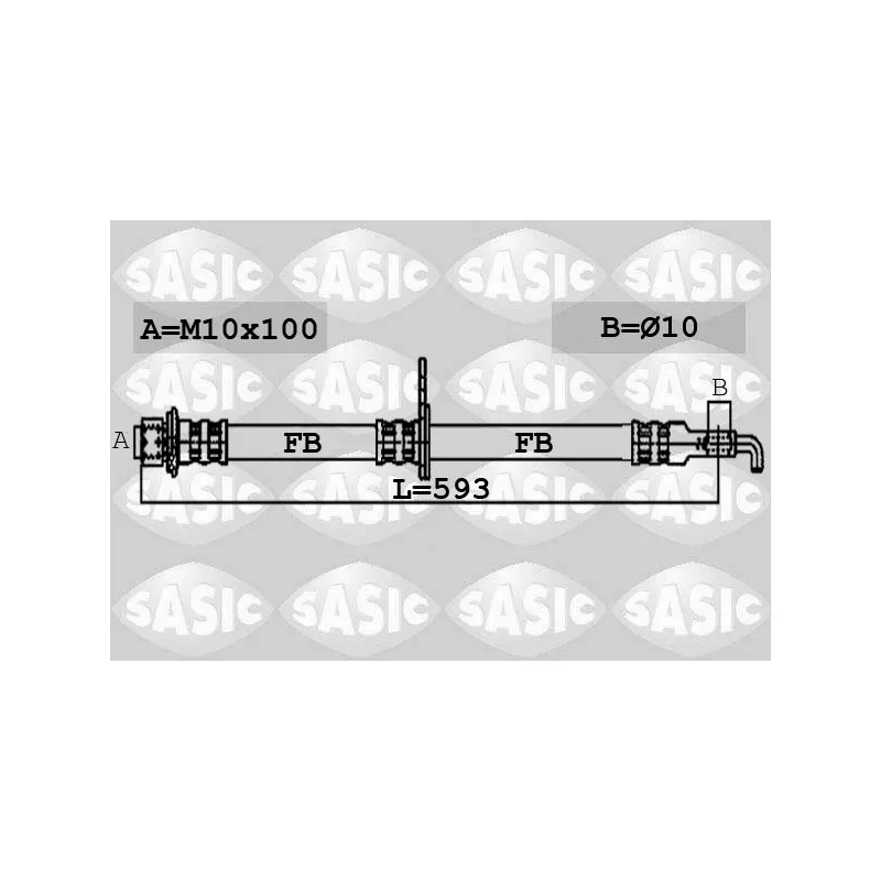 Flexible de frein avant droit SASIC 6606076
