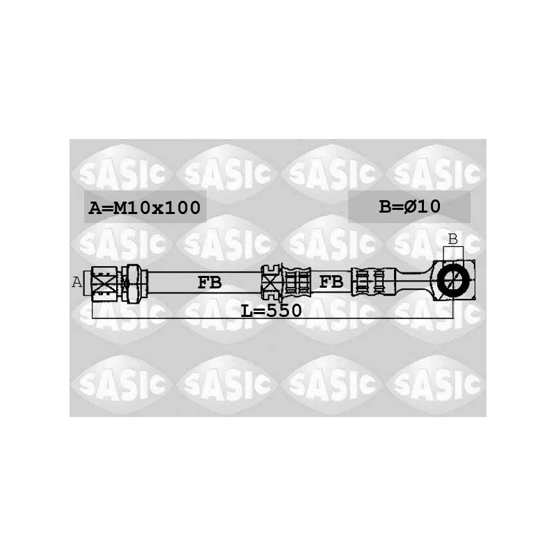 Flexible de frein SASIC 6606099