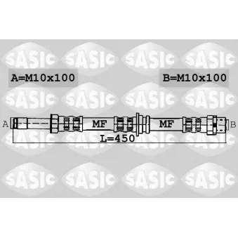 Flexible de frein SASIC 6606104