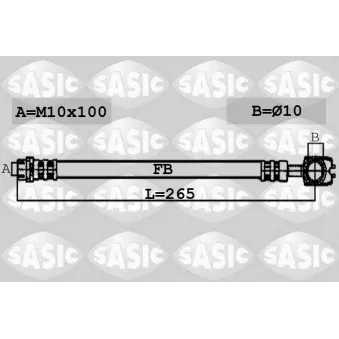 Flexible de frein SASIC 6606105