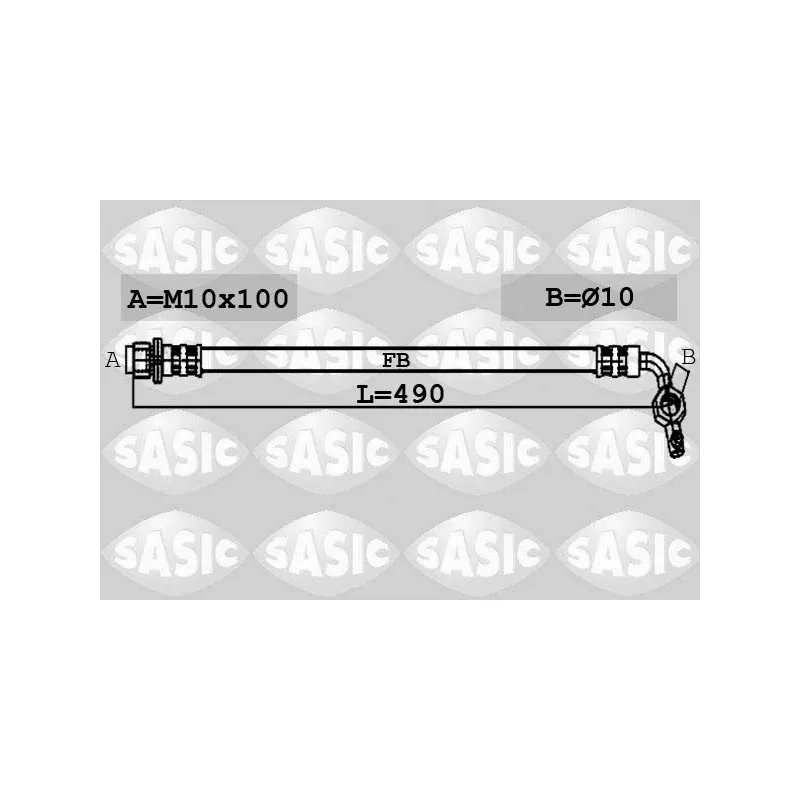 Flexible de frein arrière droit SASIC 6606129