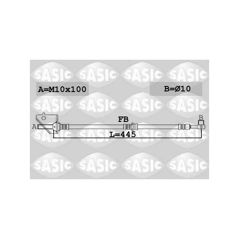 Flexible de frein avant gauche SASIC 6606135
