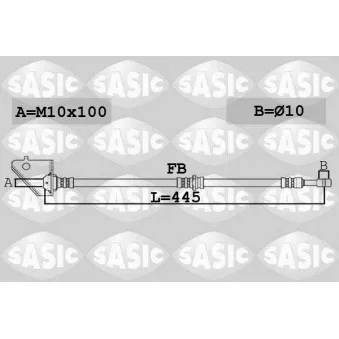 Flexible de frein avant droit SASIC 6606137