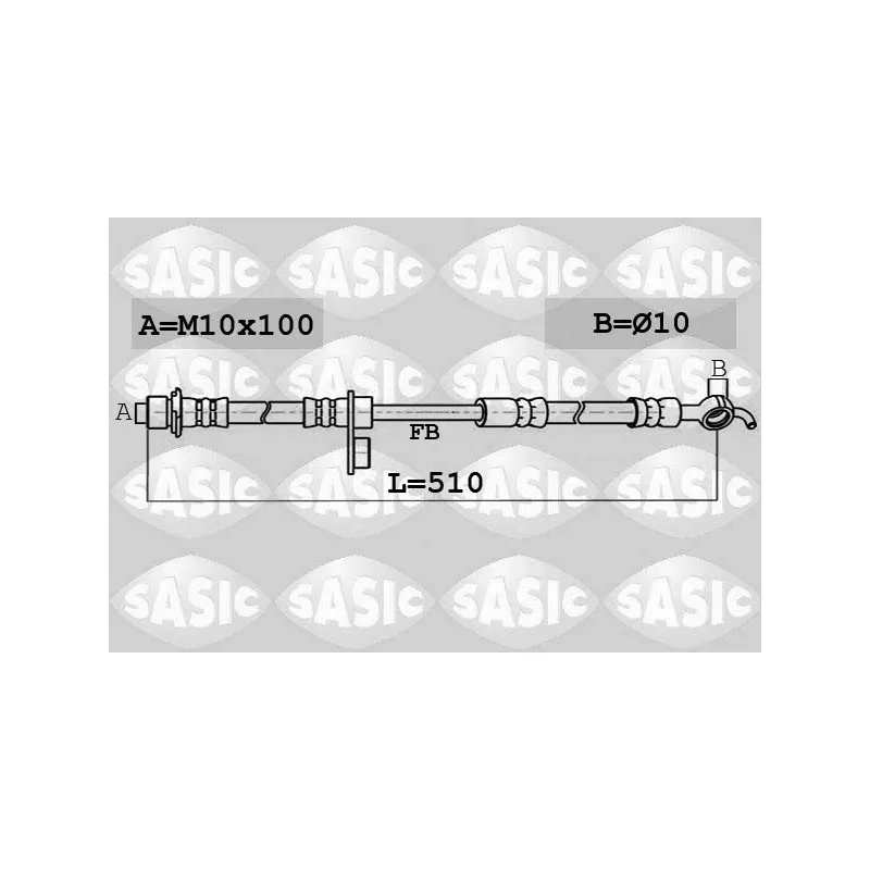 Flexible de frein avant droit SASIC 6606142
